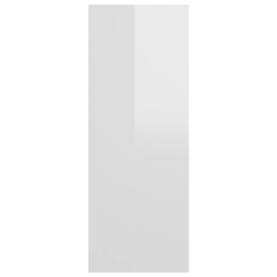 Console Table High Gloss White 105x30x80 cm Engineered Wood