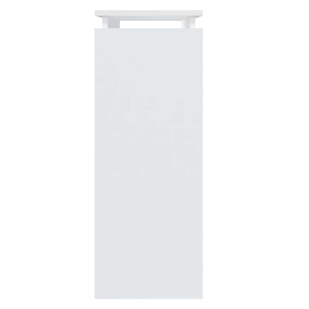 Console Table White 80x30x80 cm Engineered Wood