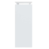 Console Table White 80x30x80 cm Engineered Wood - 45-Degree Angle