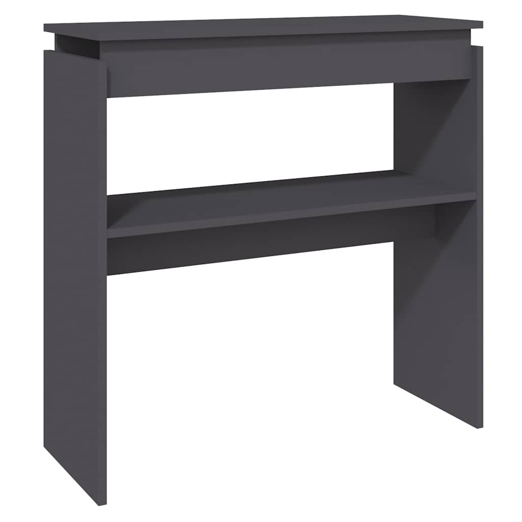 Console Table Grey 80x30x80 cm Engineered Wood