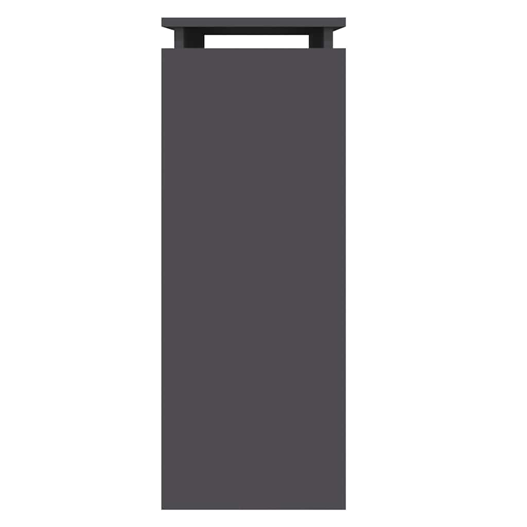 Console Table Grey 80x30x80 cm Engineered Wood