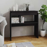 Console Table Grey 80x30x80 cm Engineered Wood