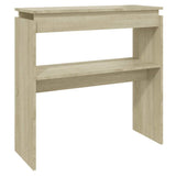Console Table Sonoma Oak 80x30x80 cm Engineered Wood - Front View