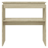 Console Table Sonoma Oak 80x30x80 cm Engineered Wood - Side View