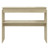 Console Table Sonoma Oak 102x30x80 cm Engineered Wood - Side View