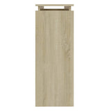 Console Table Sonoma Oak 102x30x80 cm Engineered Wood - Top-Down View