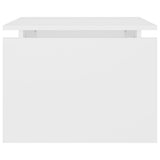 Coffee Table White 68x50x38 cm Engineered Wood - Rear View