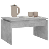 Coffee Table Concrete Grey 68x50x38 cm Engineered Wood - Top-Down View
