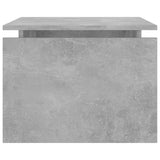 Coffee Table Concrete Grey 68x50x38 cm Engineered Wood - Rear View
