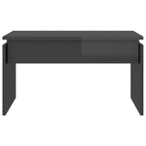 Coffee Table High Gloss Grey 68x50x38 cm Engineered Wood