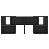 TV Cabinet Black 104x30x52 cm Engineered Wood - Side View
