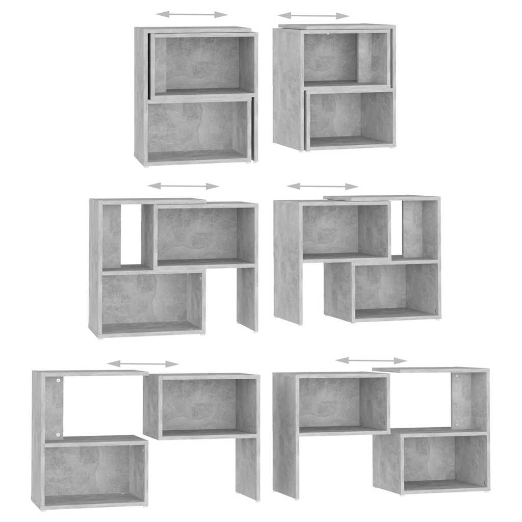 TV Cabinet Concrete Grey 104x30x52 cm Engineered Wood