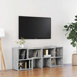 TV Cabinet Concrete Grey 104x30x52 cm Engineered Wood