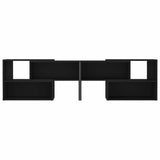TV Cabinet Black 149x30x52 cm Engineered Wood - 45-Degree Angle