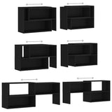 TV Cabinet Black 149x30x52 cm Engineered Wood - Rear View