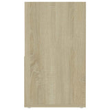 TV Cabinet White and Sonoma Oak 149x30x52 cm Engineered Wood