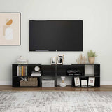 TV Cabinet High Gloss Black 149x30x52 cm Engineered Wood