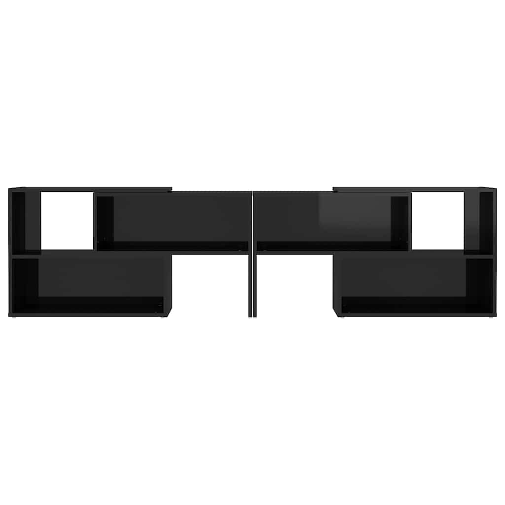 TV Cabinet High Gloss Black 149x30x52 cm Engineered Wood