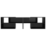 TV Cabinet High Gloss Black 149x30x52 cm Engineered Wood