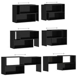 TV Cabinet High Gloss Black 149x30x52 cm Engineered Wood