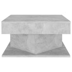 Coffee Table Concrete Grey 57x57x30 cm Engineered Wood