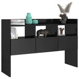 Sideboard High Gloss Black 105x30x70 cm Engineered Wood - Top-Down View