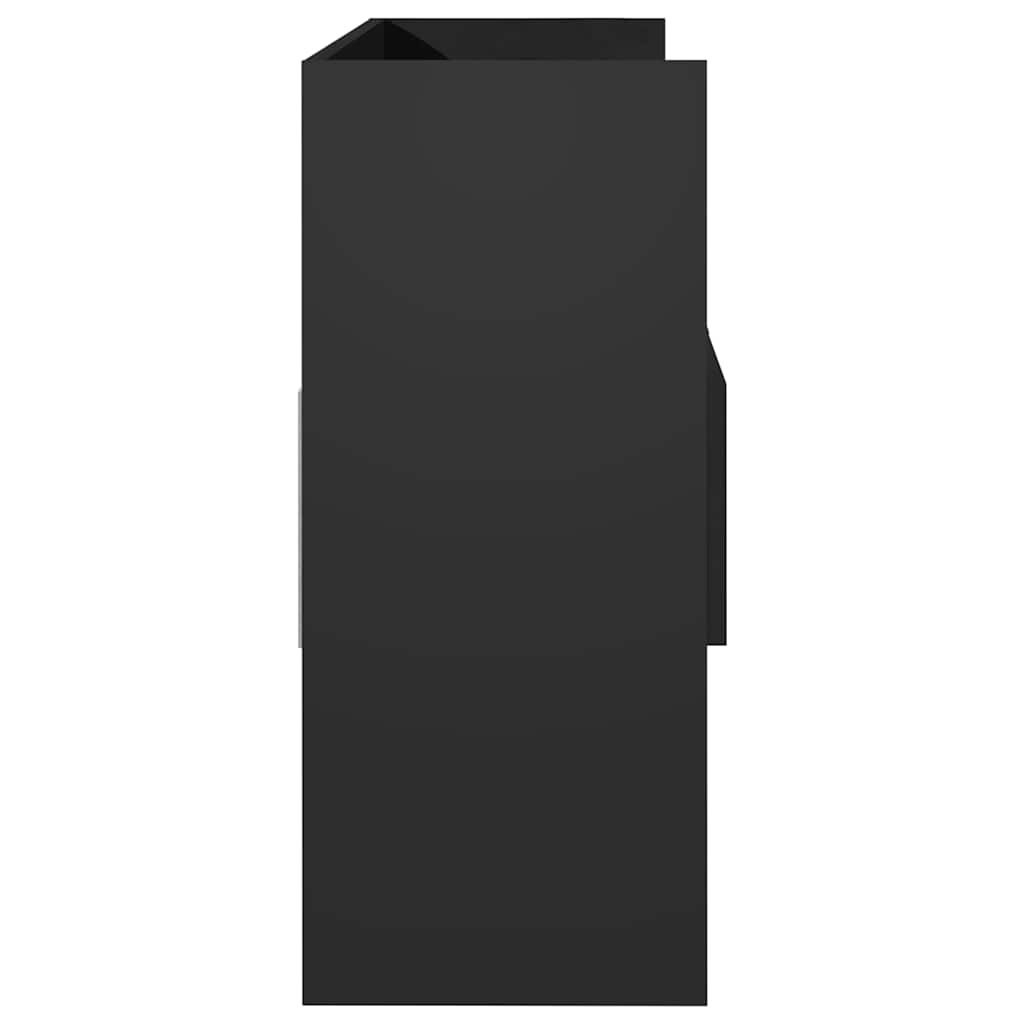 Sideboard High Gloss Black 105x30x70 cm Engineered Wood