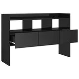 Sideboard High Gloss Black 105x30x70 cm Engineered Wood