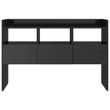 Sideboard High Gloss Black 105x30x70 cm Engineered Wood - Close-Up Angle