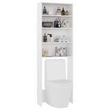 Washing Machine Cabinet White 64x24x190 cm