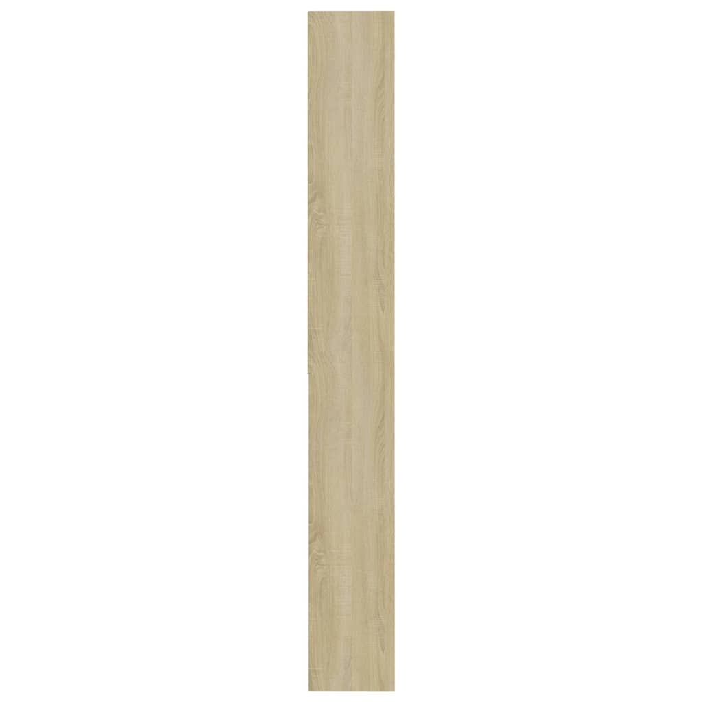 Washing Machine Cabinet White and Sonoma Oak 64x24x190 cm
