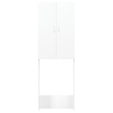 Washing Machine Cabinet White 64x25.5x190 cm - Side View