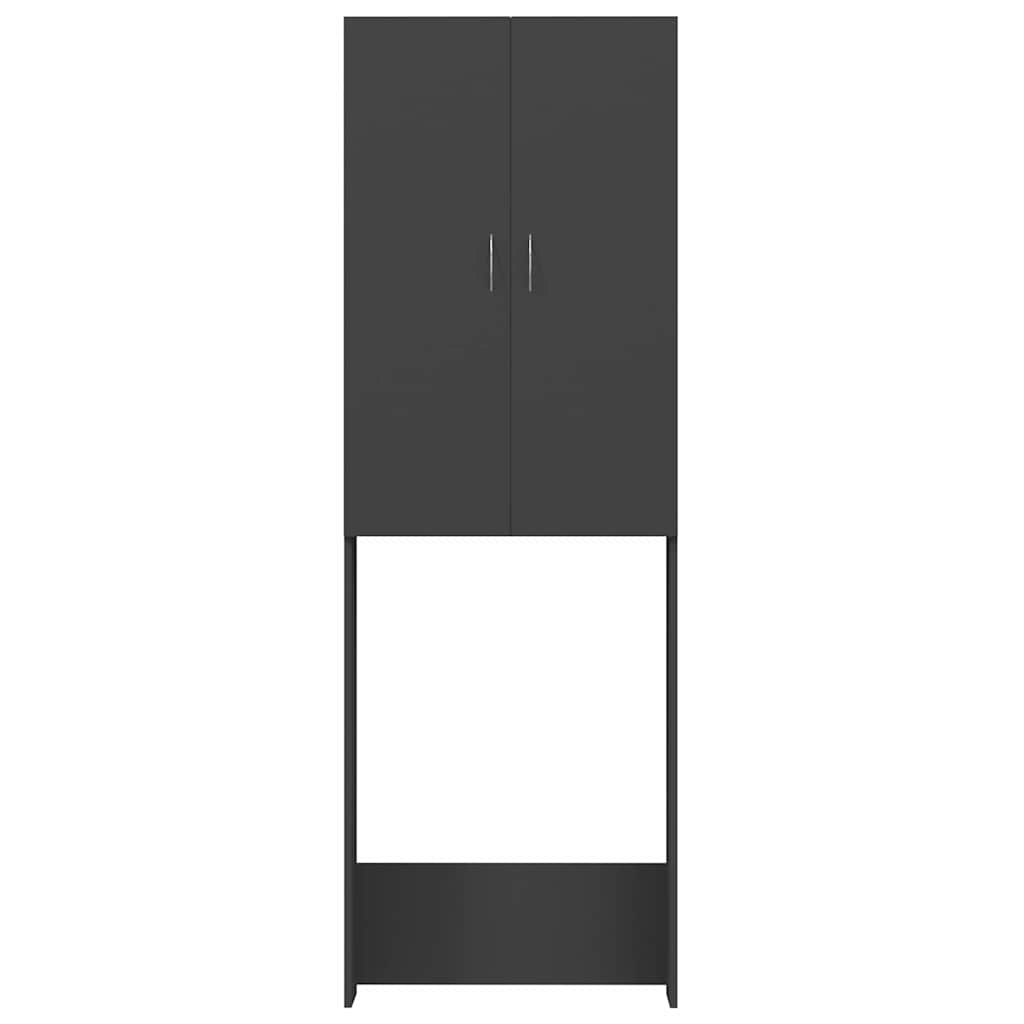 Washing Machine Cabinet Grey 64x25.5x190 cm