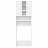Washing Machine Cabinet White 64x25.5x190 cm