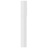 Washing Machine Cabinet High Gloss White 64x25.5x190 cm - Top-Down View