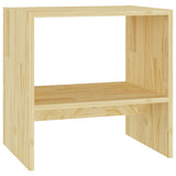 Bedside Cabinet 40x30.5x40 cm Solid Pinewood - Front View