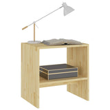 Bedside Cabinet 40x30.5x40 cm Solid Pinewood - Top-Down View