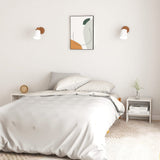 Bedside Cabinet White 40x30.5x40 cm Solid Pinewood