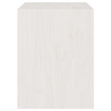 Bedside Cabinet White 40x30.5x40 cm Solid Pinewood