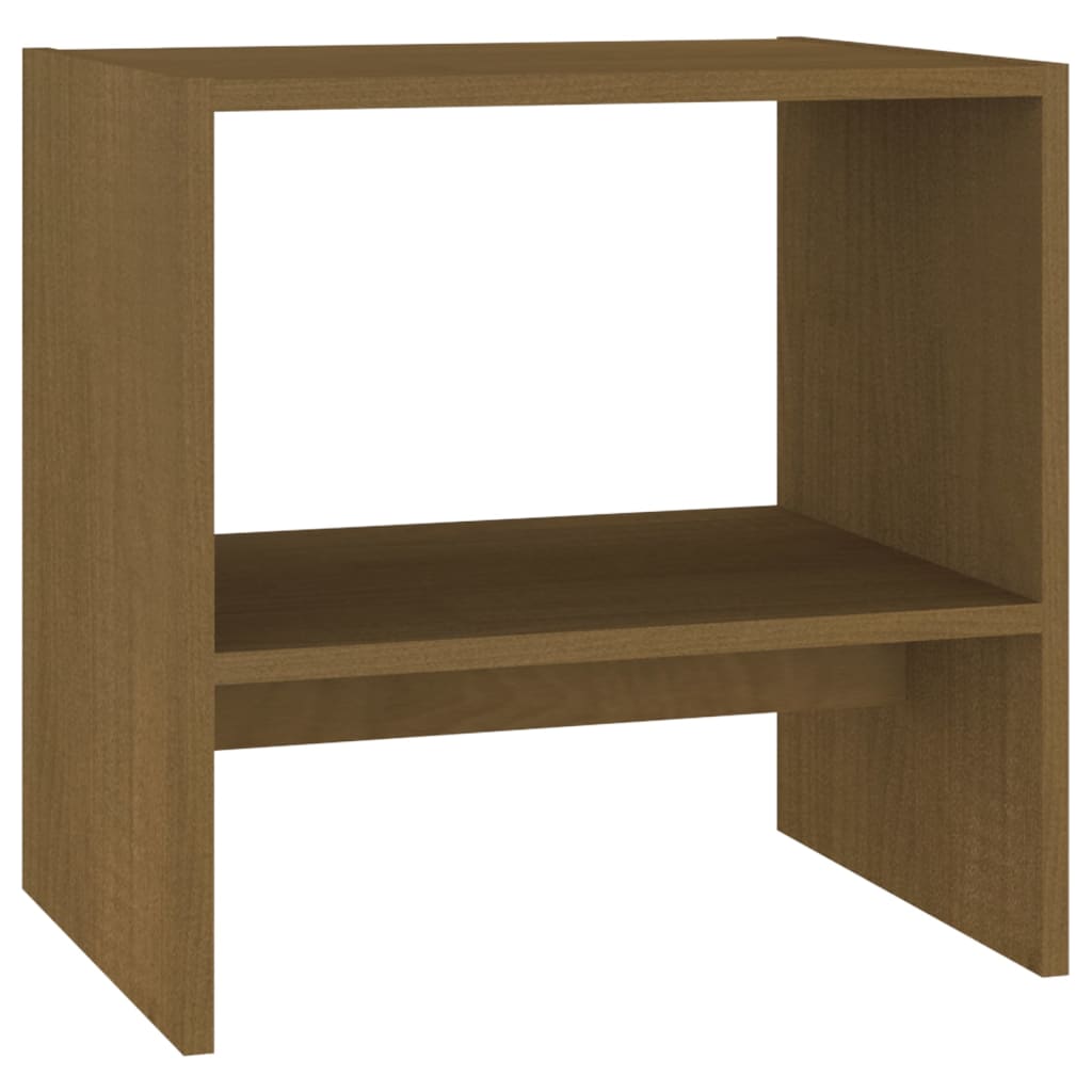 Bedside Cabinet Honey Brown 40x30.5x40 cm Solid Pinewood