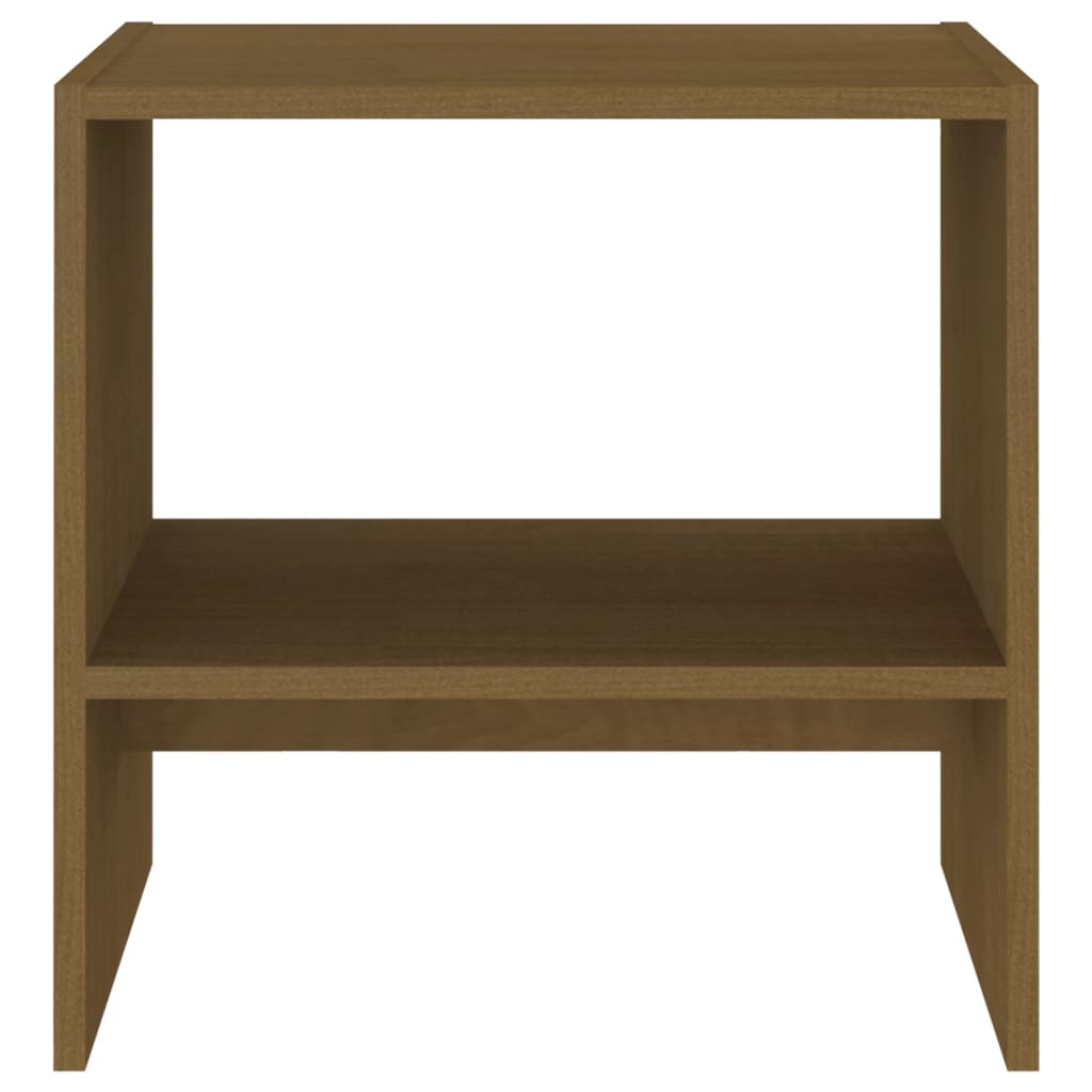 Bedside Cabinet Honey Brown 40x30.5x40 cm Solid Pinewood