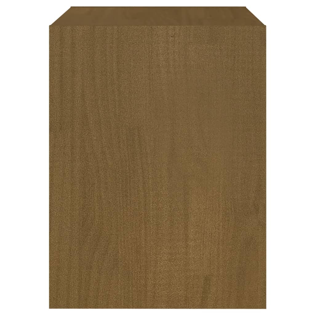 Bedside Cabinet Honey Brown 40x30.5x40 cm Solid Pinewood