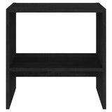 Bedside Cabinet Black 40x30.5x40 cm Solid Pinewood