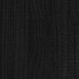 Bedside Cabinet Black 40x30.5x40 cm Solid Pinewood