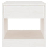 Bedside Cabinet White 40x31x40 cm Solid Pinewood