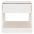 Bedside Cabinet White 40x31x40 cm Solid Pinewood