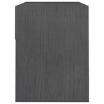 Bedside Cabinets 2 pcs Grey 40x31x40 cm Solid Pinewood