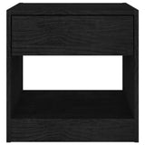 Bedside Cabinet Black 40x31x40 cm Solid Pinewood