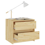 Bedside Cabinet 40x30.5x35.5 cm Solid Pine Wood - Side View