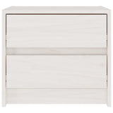 Bedside Cabinets 2 pcs White 40x30.5x35.5 cm Solid Pine Wood